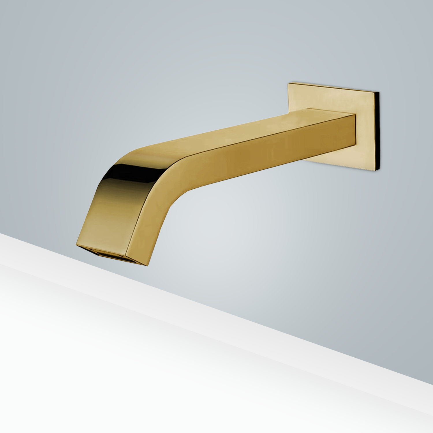 Fontana Commercial Automatic Wall Mount Brushed Gold Sensor Bathroom Faucet